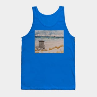 Lifeguard station at the pier Tank Top